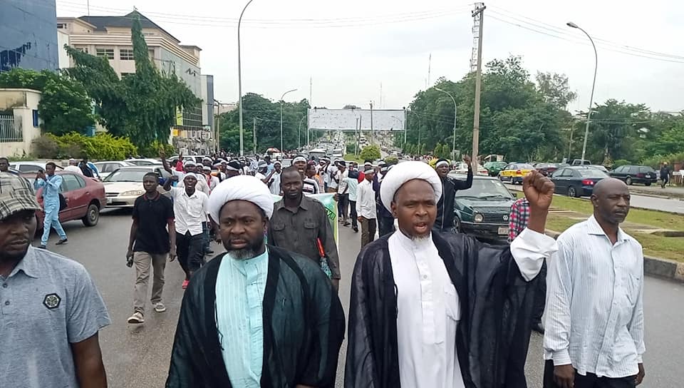  free zakzaky for treatment protest in abuja on thurs 8st of august 2019